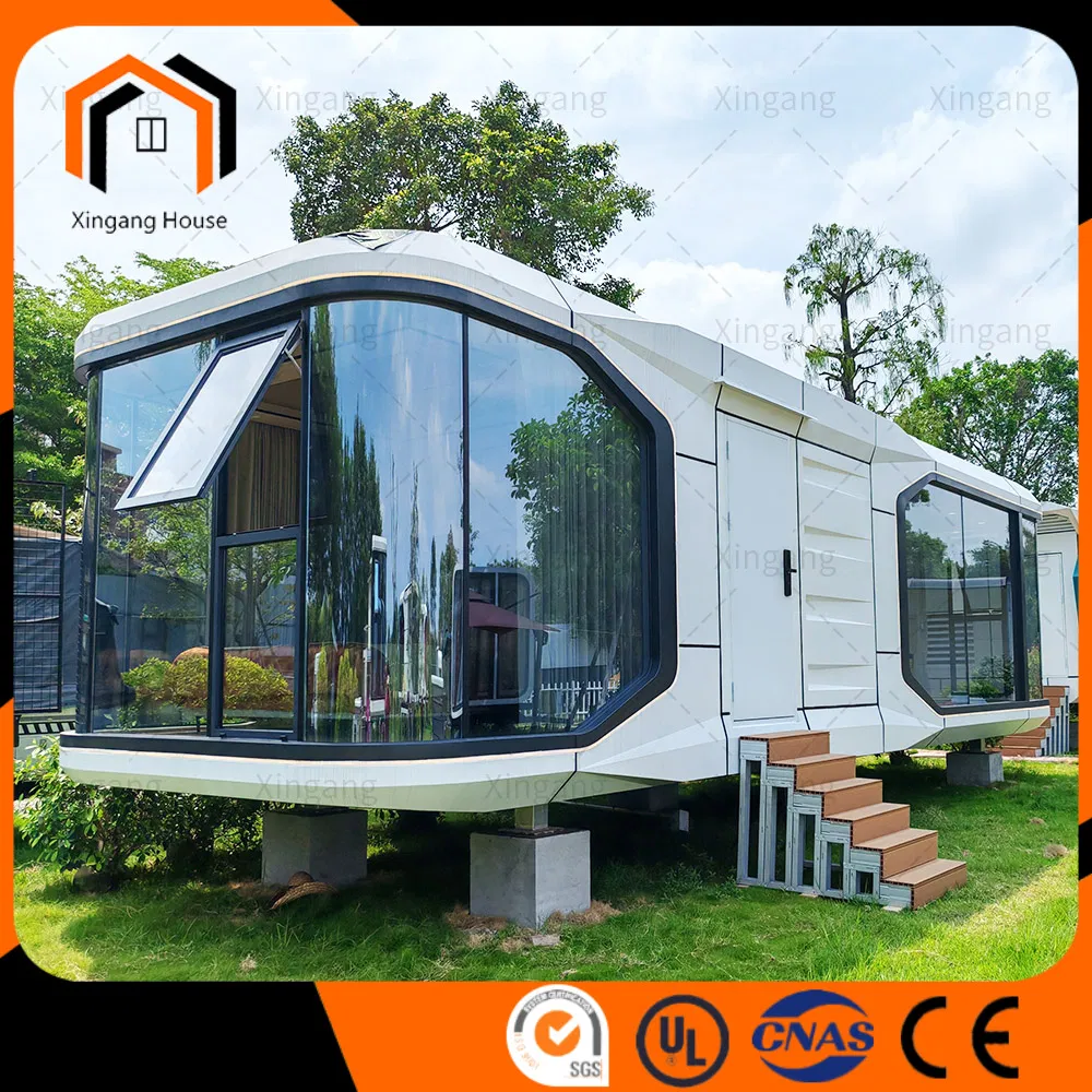 Casa modular prefabricada de lujo móvil inteligente de alta gama, casa cápsula modular, casa prefabricada modular
