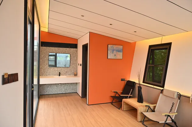 Vista interior de la cabina de lujo