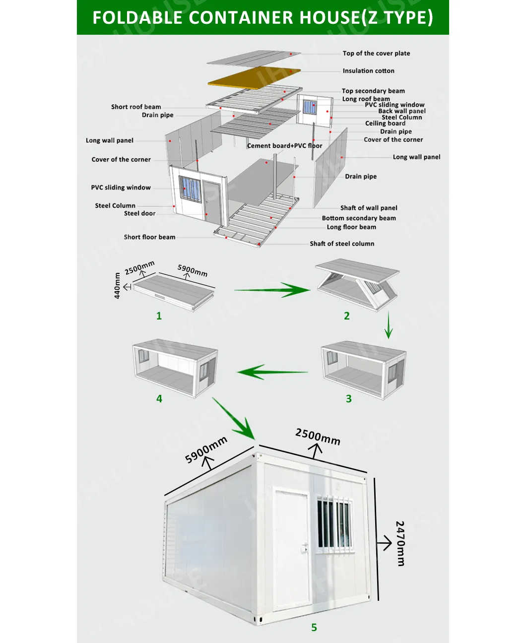 Estructura Contenedor Plegable