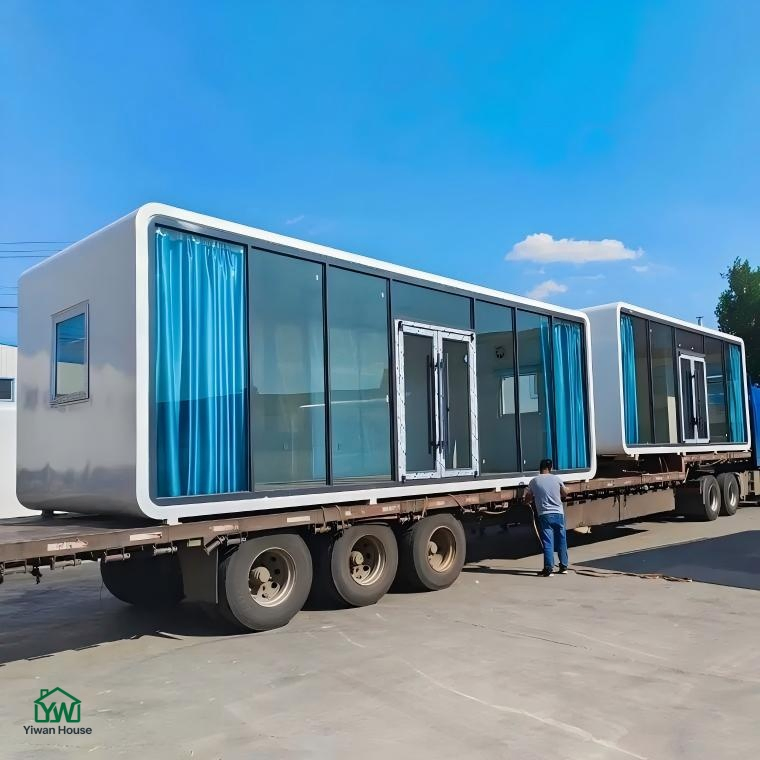 Villa Cápsula Apple Panorámica de Lujo a Prueba de Climas Estudio Modular Moderno Prefabricado Tiny Cabin Pod Hogar para Resorts de Glamping de Alta Gama