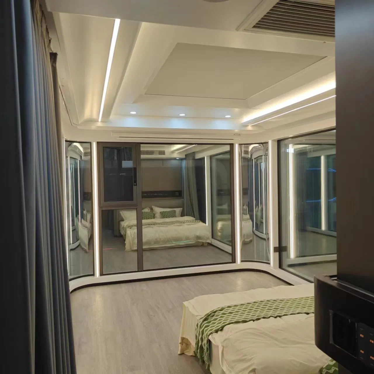 Cabaña apartamento de lujo modular personalizada para camping prefabricado en venta