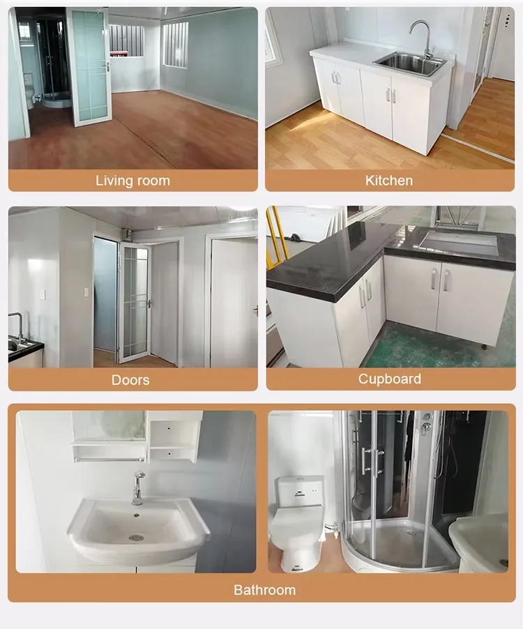 Casa Prefabricada de lujo de doble capa extraíble Casa de contenedor preconstruida Para la venta