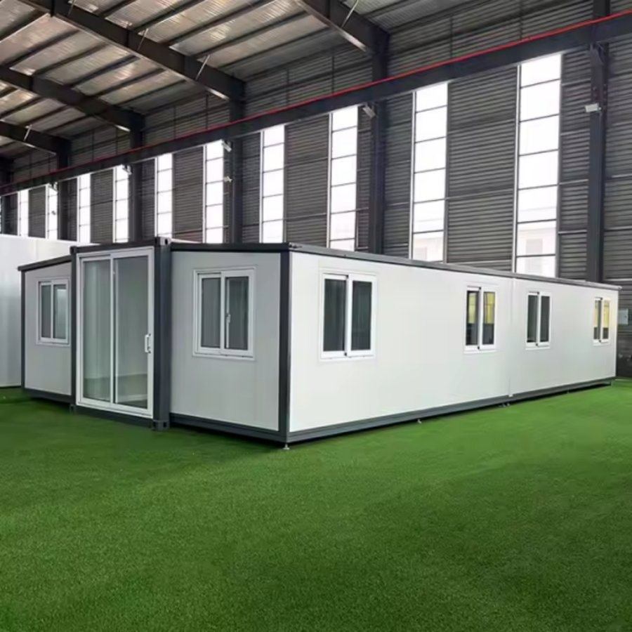 20FT 40FT Casa Modular Prefabricada Expandible Plegable de Lujo y Portátil con 2/3 Dormitorios, Sala de Estar y Baño
