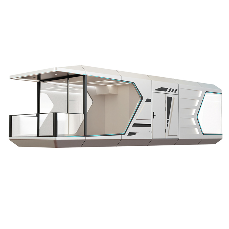Cápsula de vivienda prefabricada de lujo con aislamiento térmico / casa móvil moderna modular económica preconstruida