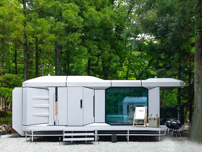 Moda de lujo, estilo múltiple, viaje, vacaciones, recreación, habitación, casas modulares / casa prefabricada