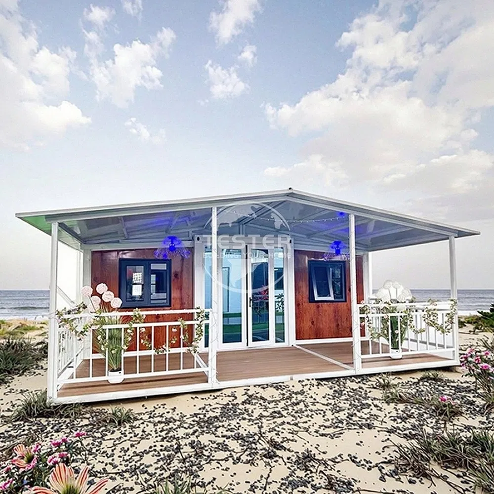 Panel Sándwich de Acabado de Alta Gama 20FT Contenedor Plegable Expandible Tiny Hogar Modular para Sistemas de Almacenamiento en Almacén