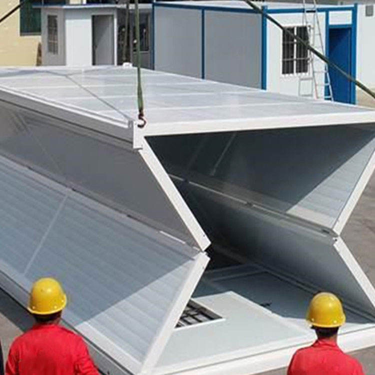 Casa Contenedor Plegable de Lujo Modelo de Villa Pequeña Fabricada a Medida Verde 40FT