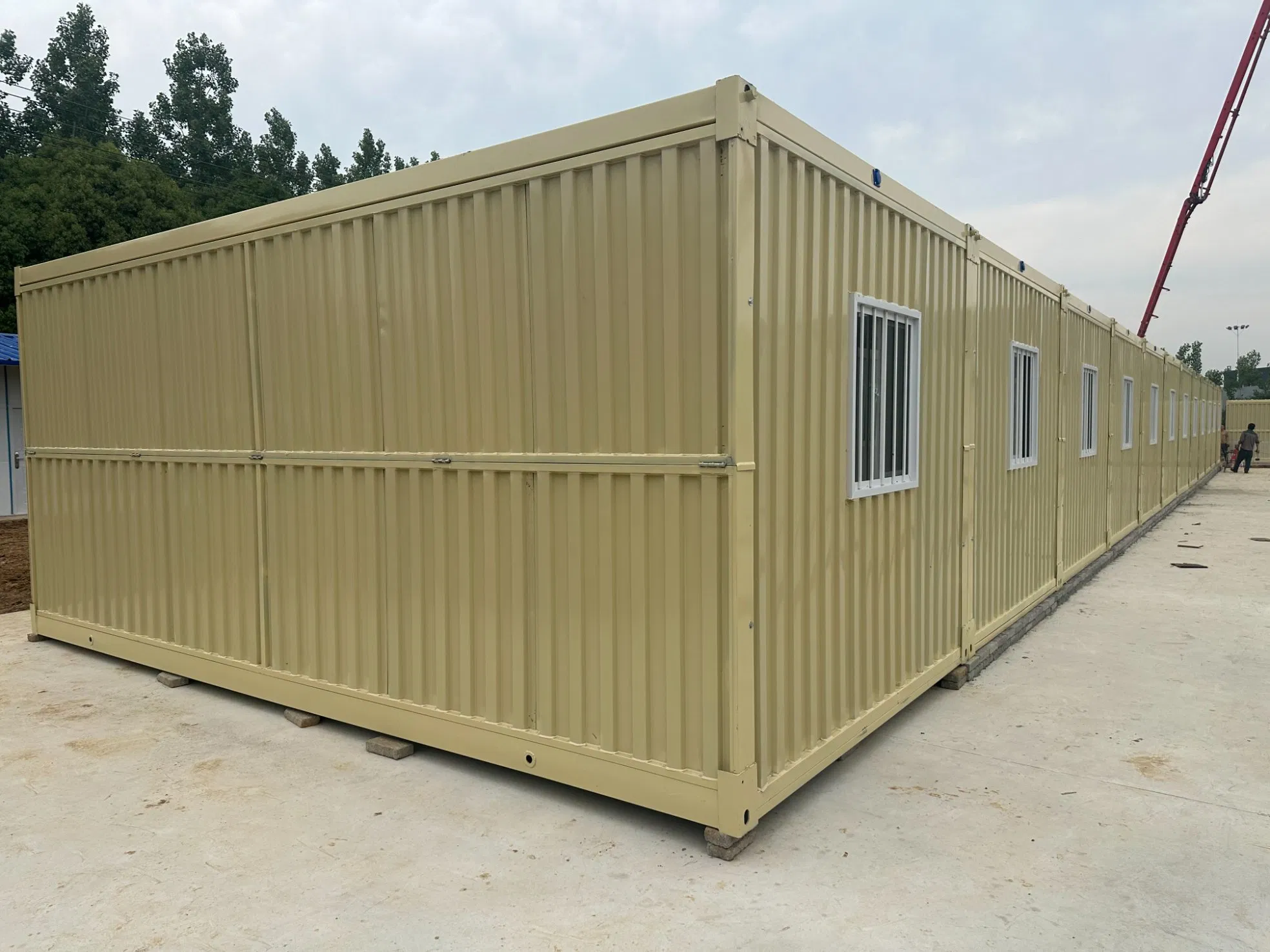 Casa Modular Plegable de Lujo con Diseño Corrugado de Alta Gama