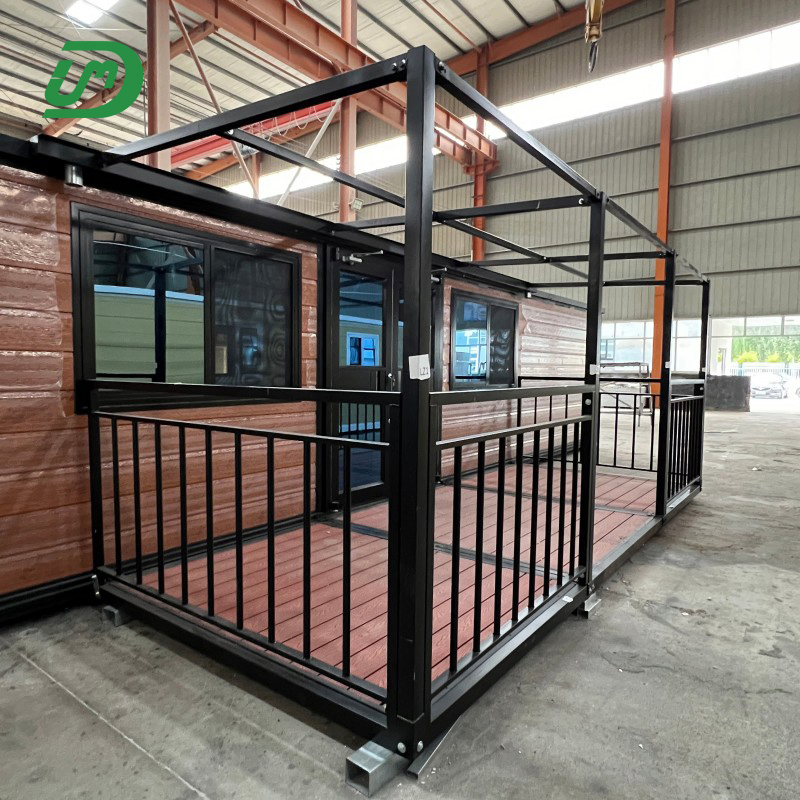 Casa Modular 40FT Expandible Estilosa con Plano de Piso Eficiente y Materiales de Alta Gama