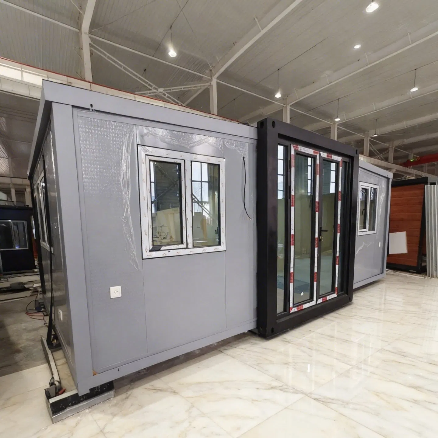 Casa Prefabricada de Campamento de Construcción Autoconstruida Hogar Residencial Casa Modular Resistente al Agua y a la Corrosión Casa Contenedor