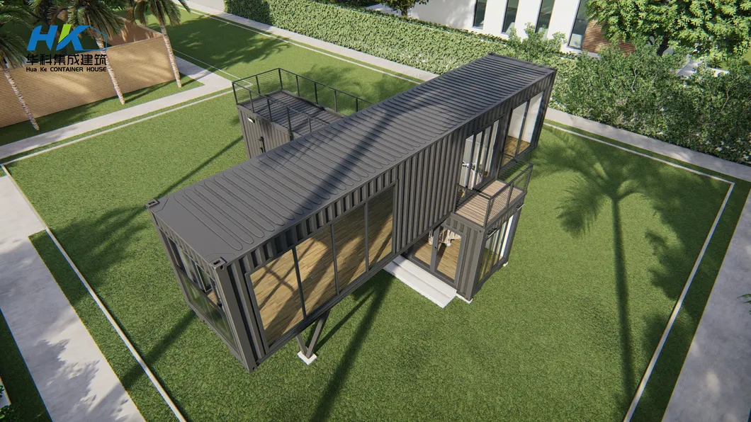 40FT Dos Plantas Lujo Listo Hecho 2-Bedroom Moderno Prefabricado Prefab Modular Envío Vivienda Contenedor Villa Edificio Casa Hogar