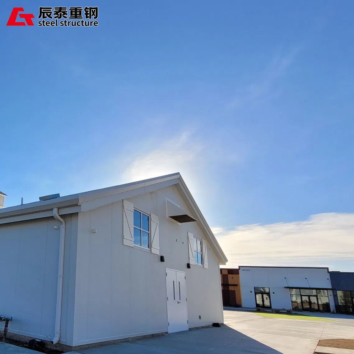 Refugio modular de diseño de apartamento de fabricación de acero de lujo de China