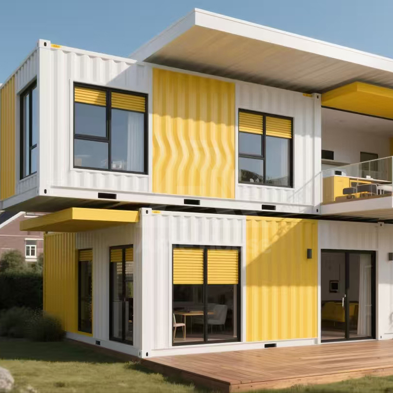 Puerta de acero o aluminio, aislamiento térmico, casas contenedor, casa pequeña