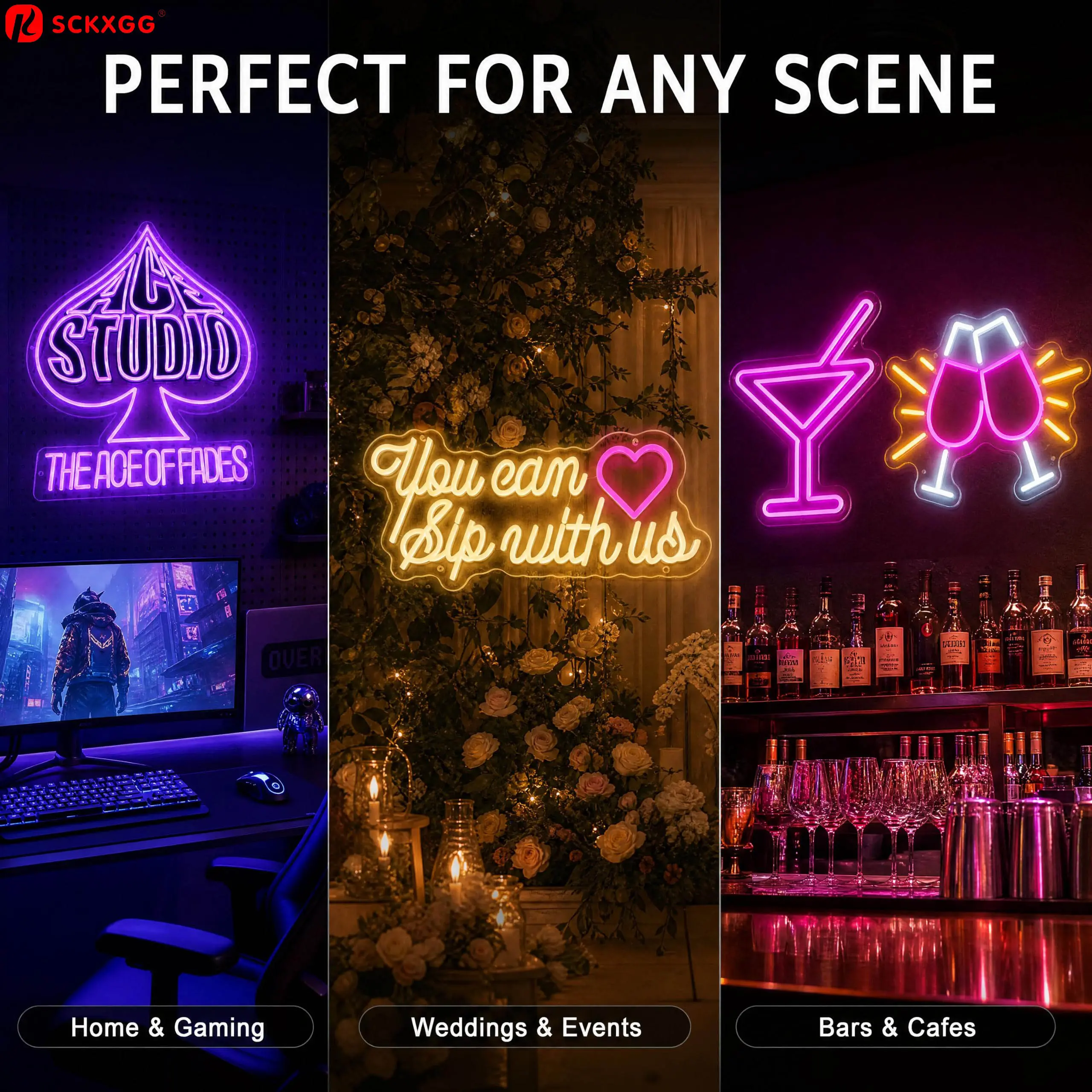 China Custom LED Neon Sign – Personalized Name, Text, Logo & Emoji Wall Light, Dimmable Acrylic, FCC Certified Manufacturer, Factory