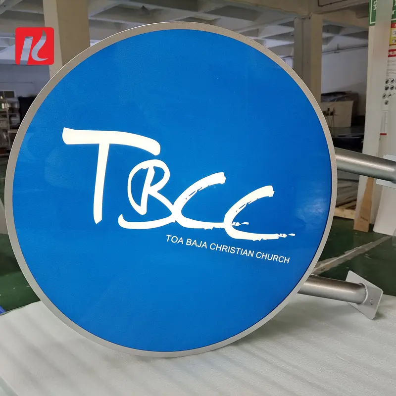 Custom factory double-sided logo sign light box for store signage