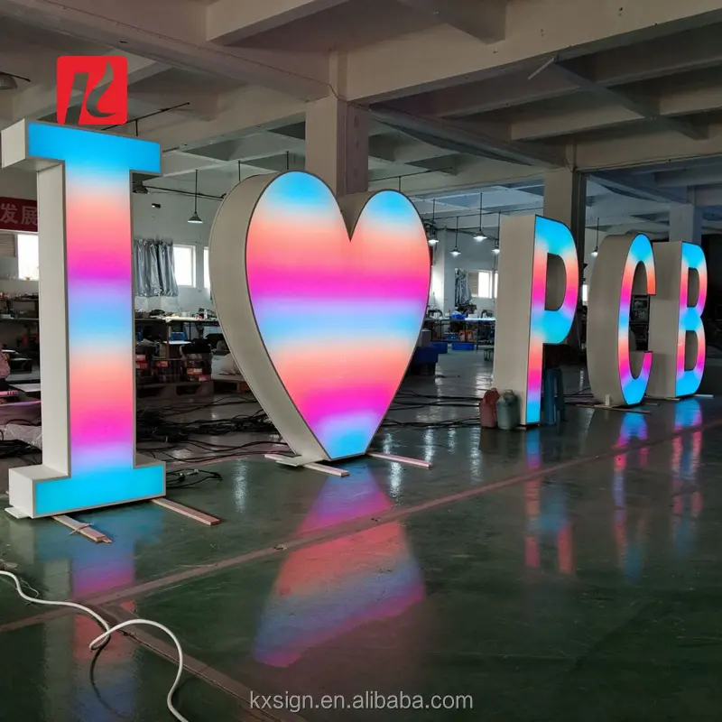 Stainless steel LED letters
