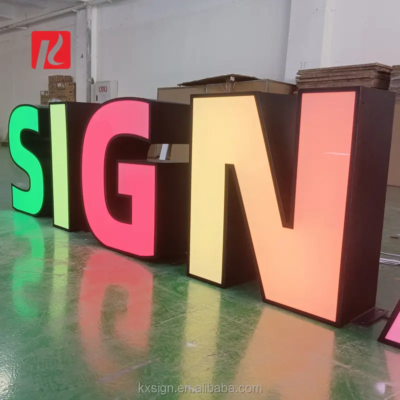 Dynamic lighting LED signage