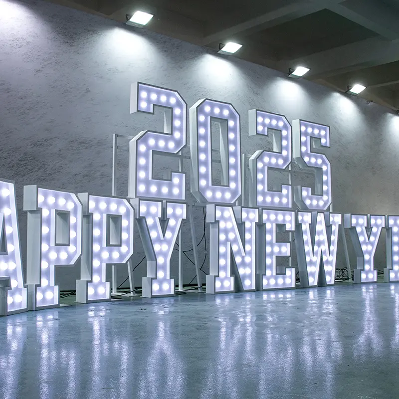 Custom Marque Letters and Numbers Sign for Christmas/New Year - China Suppliers and Factory for Festive Lighting Solutions