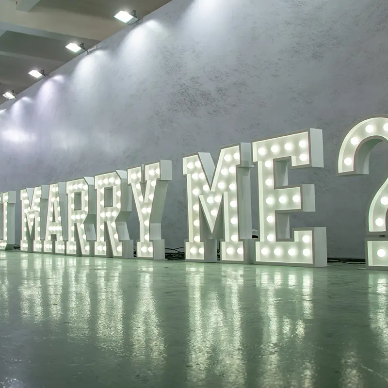 Custom Best custom3ft,4ft MARRY ME Marque Letters sign Suppliers, Factories