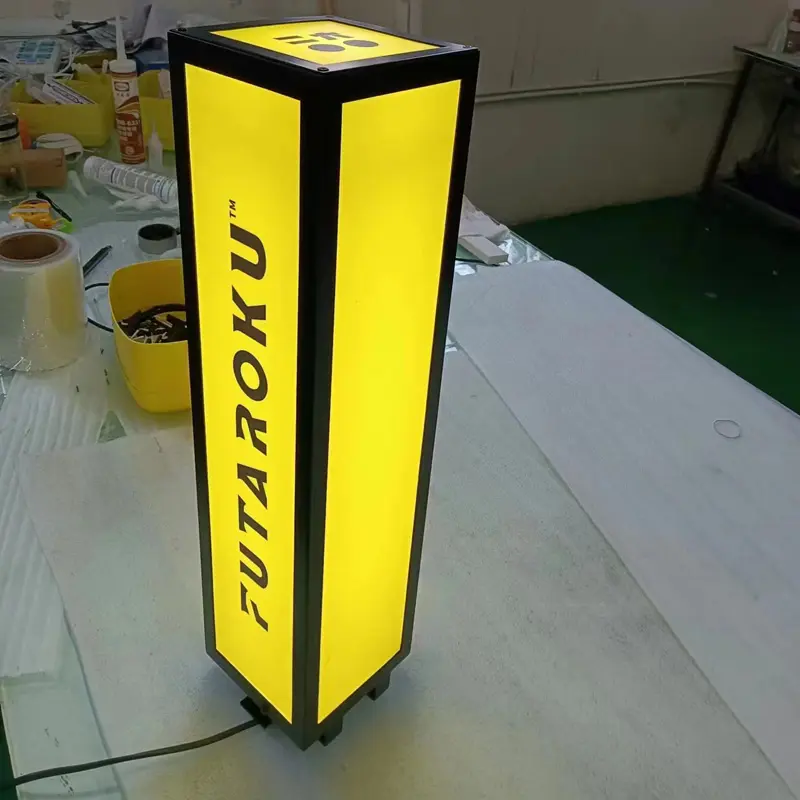 China Customized Stainless Steel Double-Sided Light Box Hotel Logo Signage - Quality Suppliers from China Factory Manufacturers, Supplier