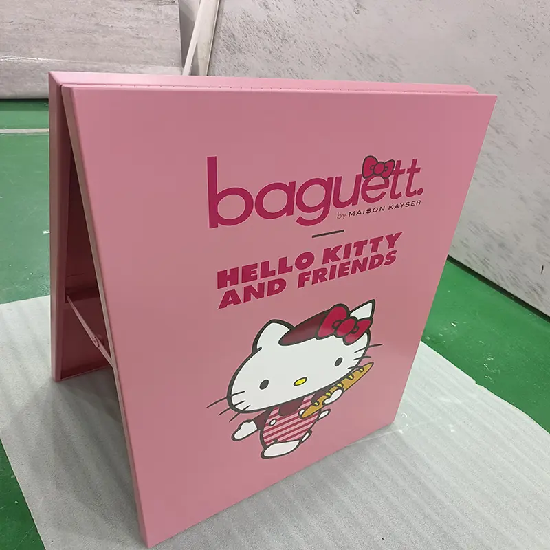 Custom Stainless Steel A-Frame Sidewalk Sign | Double-Sided Sandwich Board