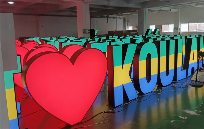 Giant Letter Landmark Installation