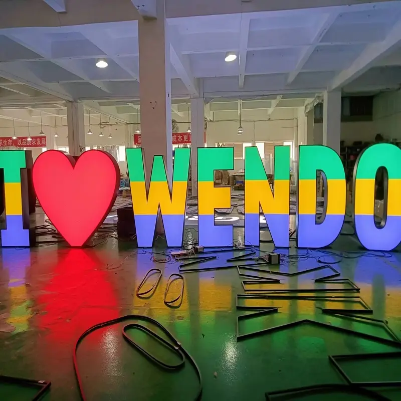 Custom Free Standing Giant LED Letter Big Signage