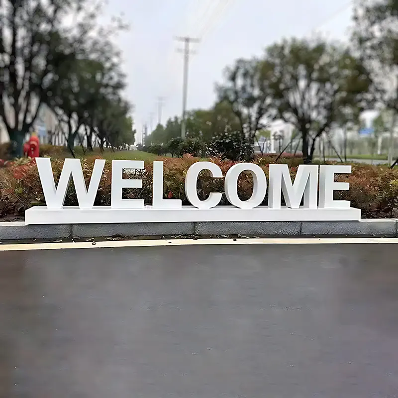 Colorful Giant Metal Letters Signage
