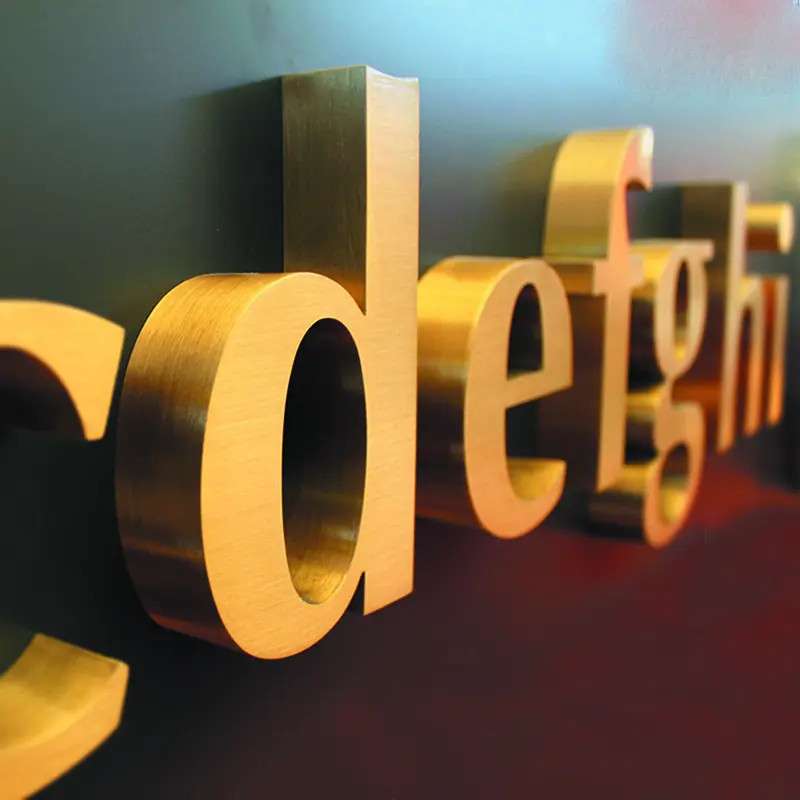 Custom Factory custom stainless steel letters metal letters sign storefront signage Manufacturers, Supplier