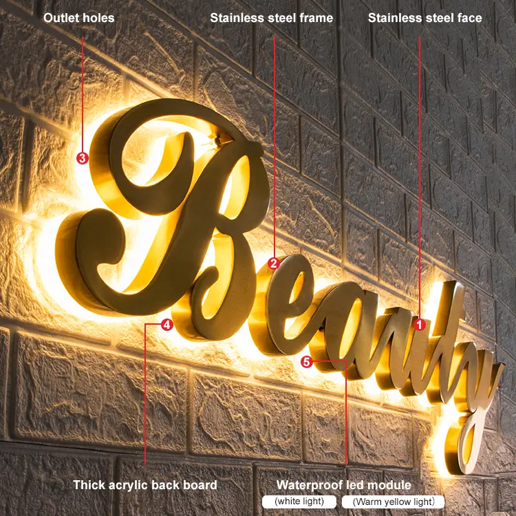 Backlit Letters Application