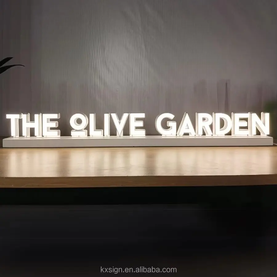 Custom Table Top LED Sign for Office & Exhibitions - China Suppliers & Factory Premium Branding Solution