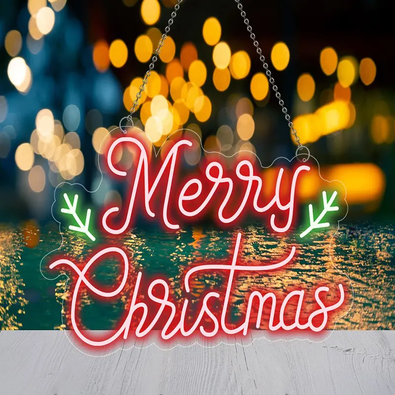 Custom Merry Christmas Neon Sign - Custom LED Holiday Decor with Joyful Message Supplier, Factories