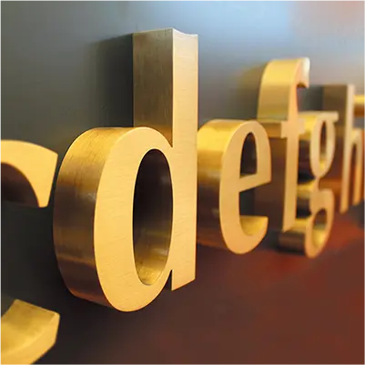 Metal Letter Sign