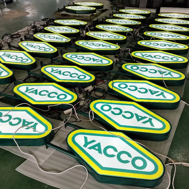 Clear logo signage display