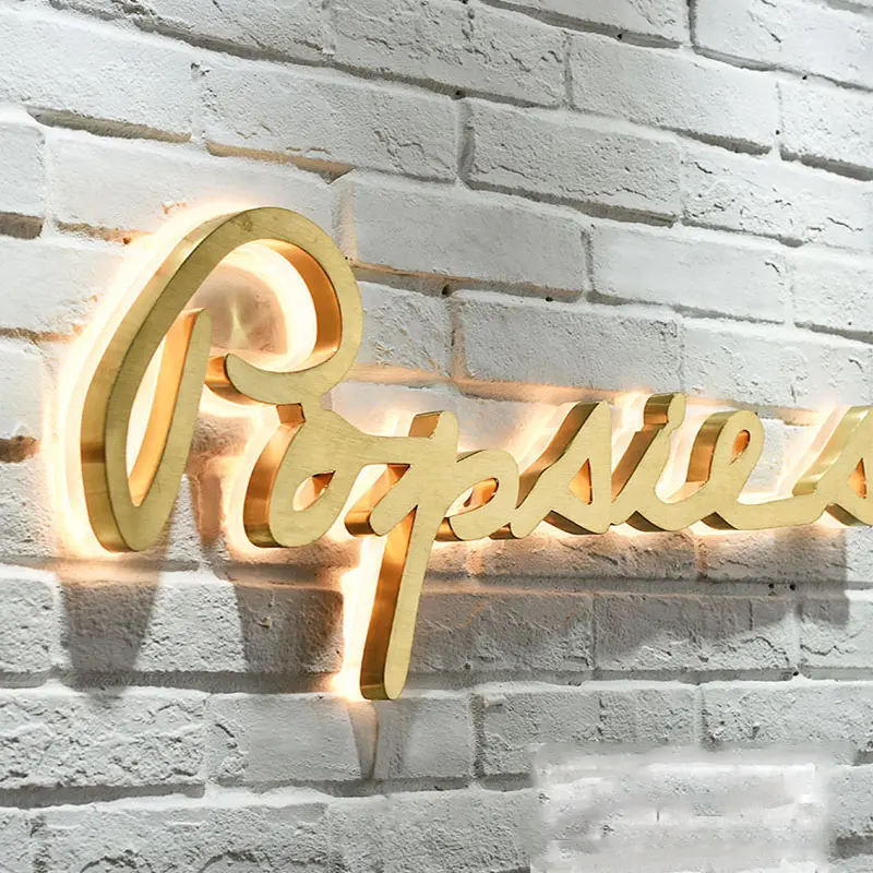 China Customized Stainless Steel Backlit Letters Signage from China Suppliers and Factory for Eye-Catching Shop Decoration Manufacturer, Suppliers