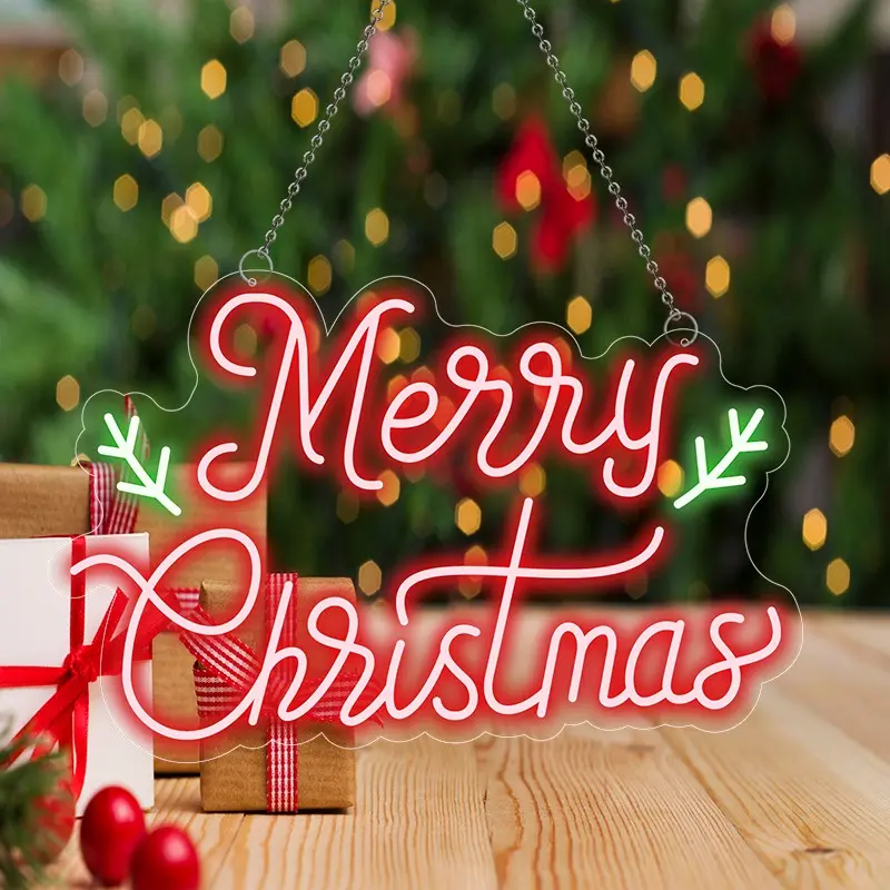 Custom Merry Christmas Neon Sign - Custom LED Holiday Decor with Joyful Message Supplier, Factories