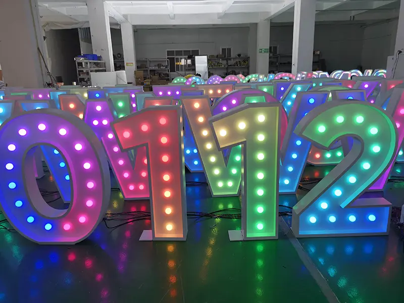 Vibrant LED Marque Letters