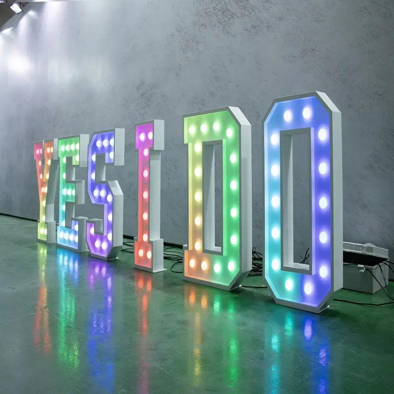 Custom MARRY ME Marquee Letter Bubble Letter Signage Supplier, Factories
