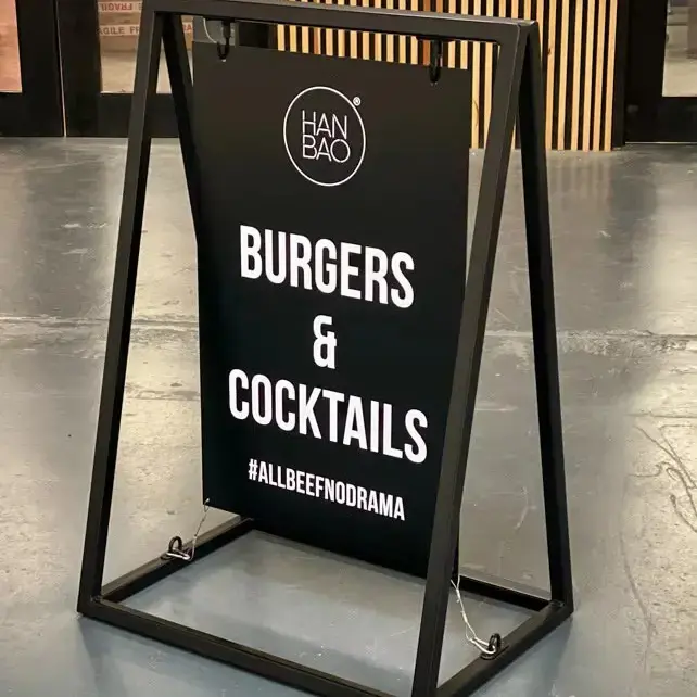Dynamic Content Flexibility A-Shape Sign
