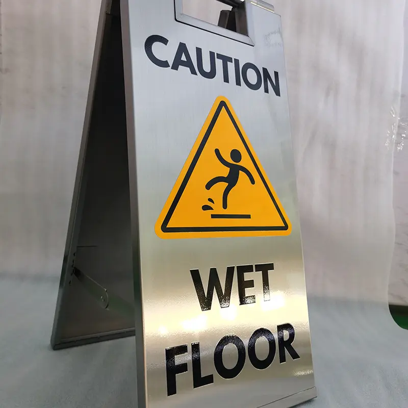 Custom Customized A-shape No Parking Carefully Slide Safety Caution Warning Signs Manufacturers, Factories