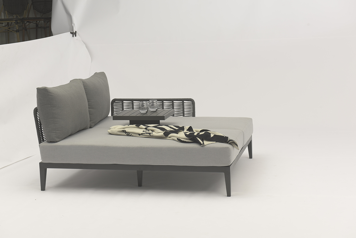 Outdoor sunbed furniture display view 2