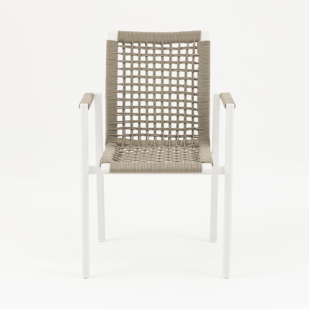 Elegant Outdoor Dining Set: 6 Chairs with Sleek All-Aluminum Table-AD551007+AD552009