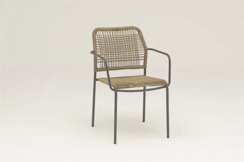 Best Collett Outdoor dining stackable steel rattan bistro wicker chair - AD632068 Companies, Products