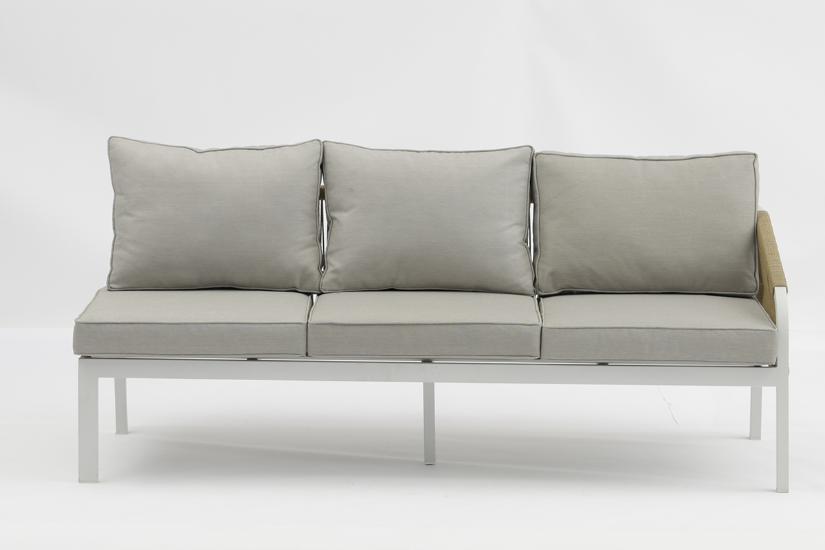 Outdoor aluminum twist wicker Cali 4pcs set sofa combines modern design-AD935004