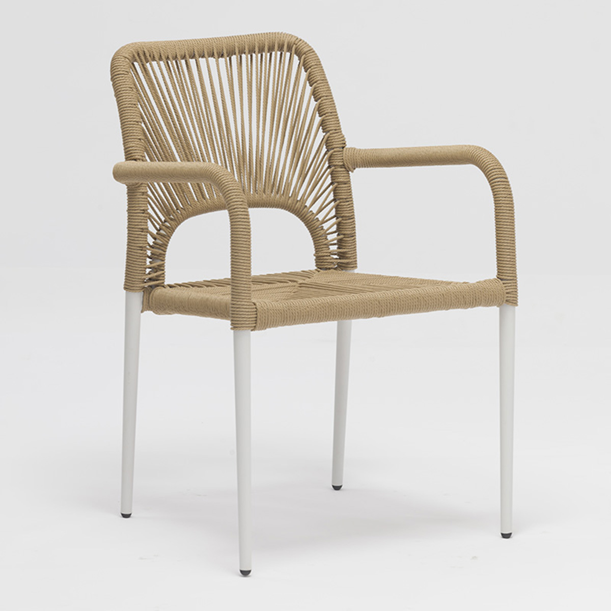 Millet aluminum rattan arm chair