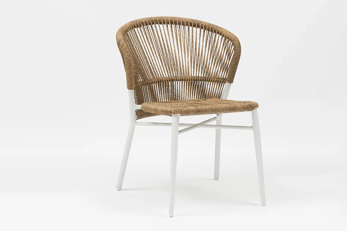 CE Certification Lagos Scallop-Shaped Outdoor Aluminum Wicker Chair - AD722030 Manufacturers, Exporter