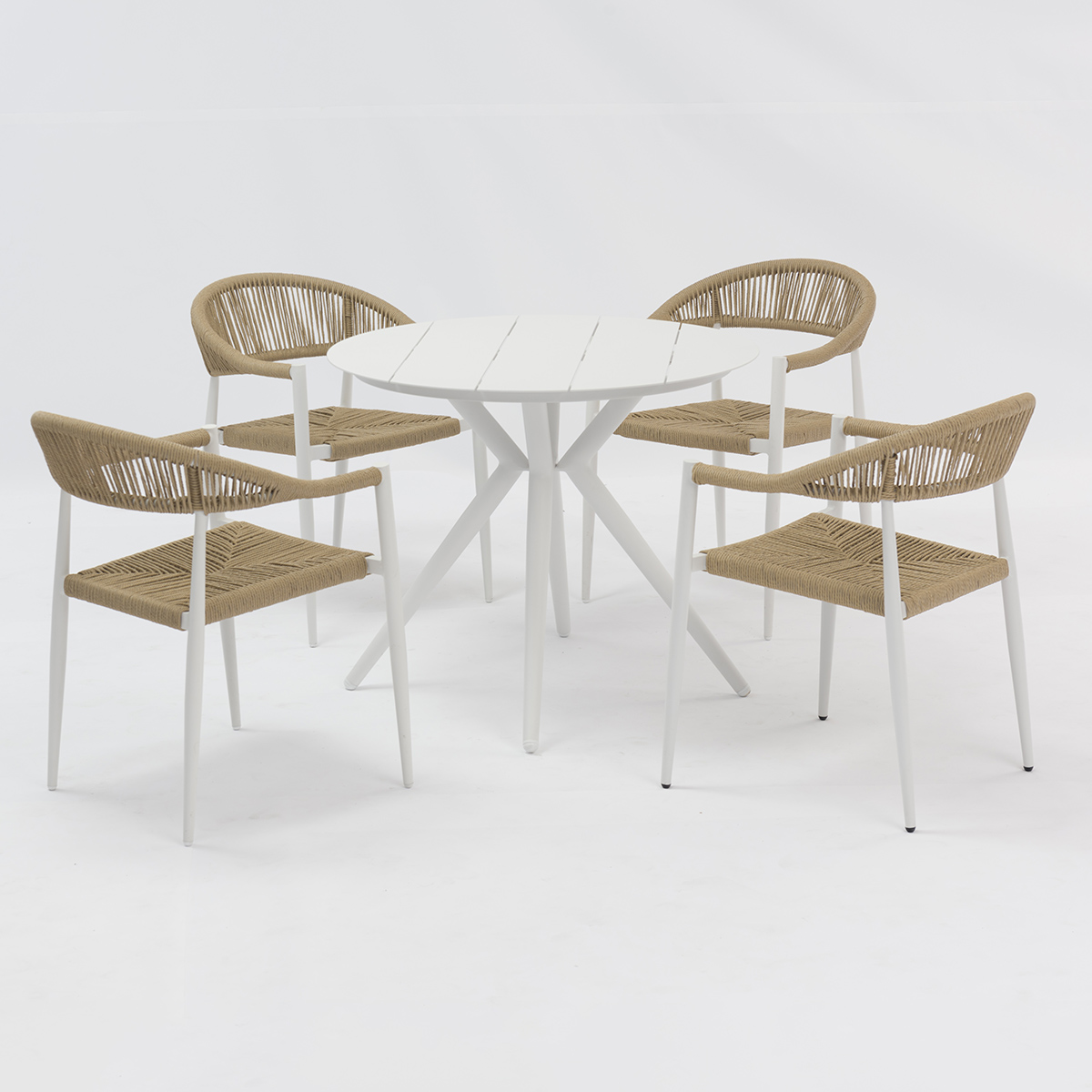 Full-Aluminum Modern Aluminum Patio Dining Table - AD791018R (1) Alternative View