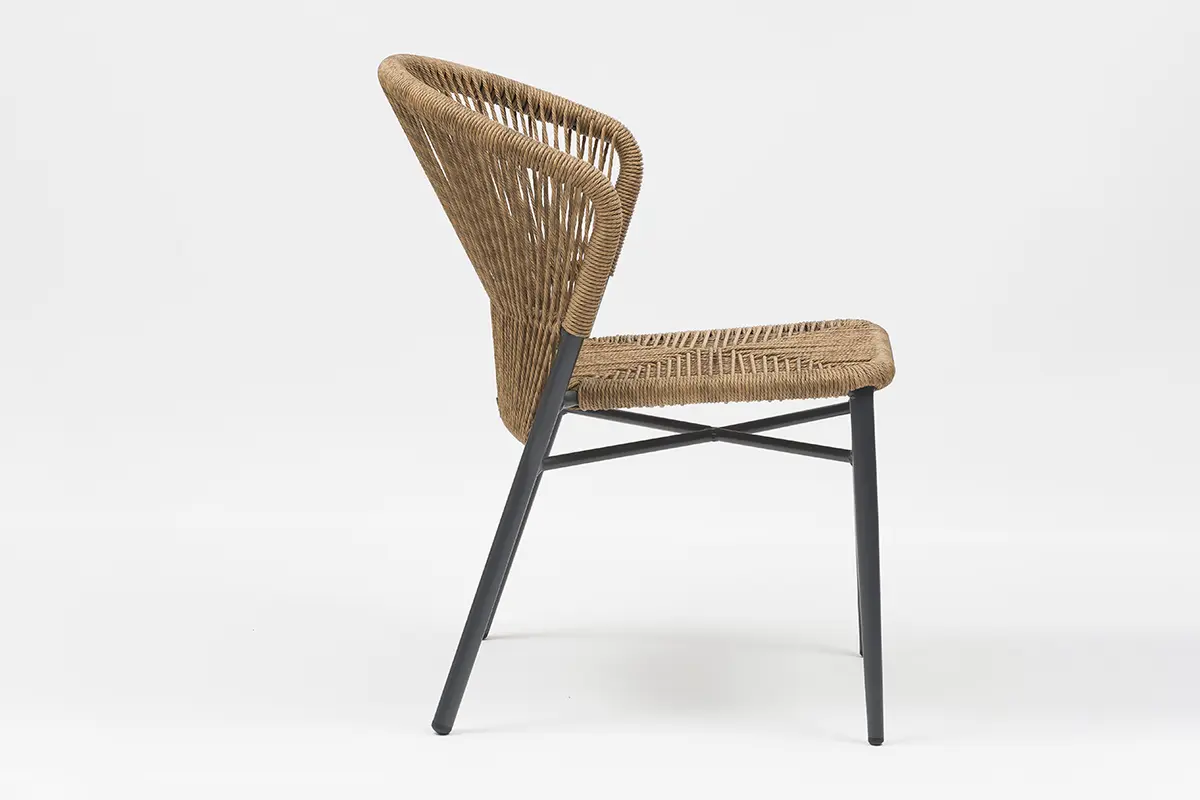 CE Certification Lagos Scallop-Shaped Outdoor Aluminum Wicker Chair - AD722030 Manufacturers, Exporter