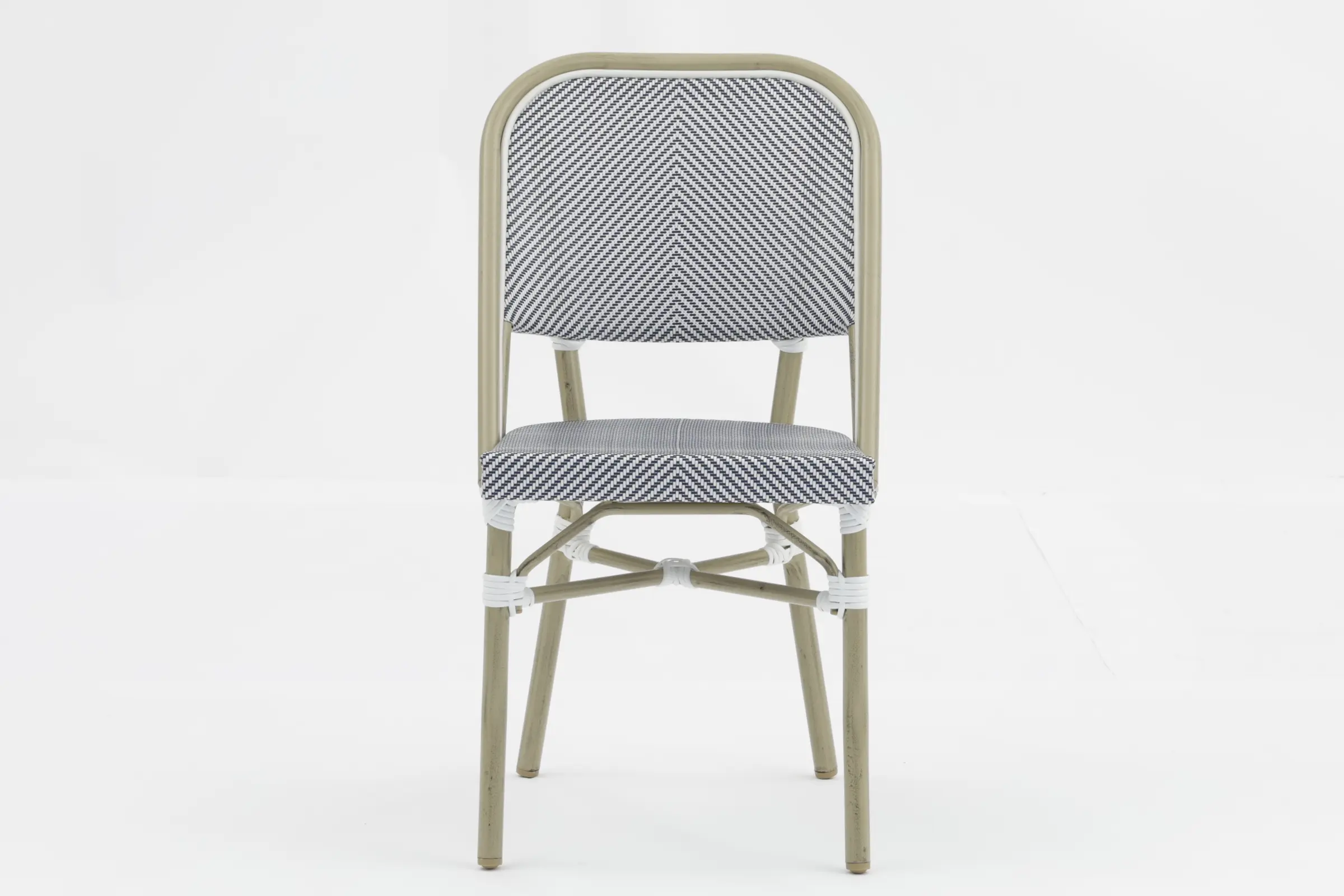 Wholesale Outdoor dining stackable aluminum rattan bistro wicker chair-AD642148-2 Pricelist, Companies