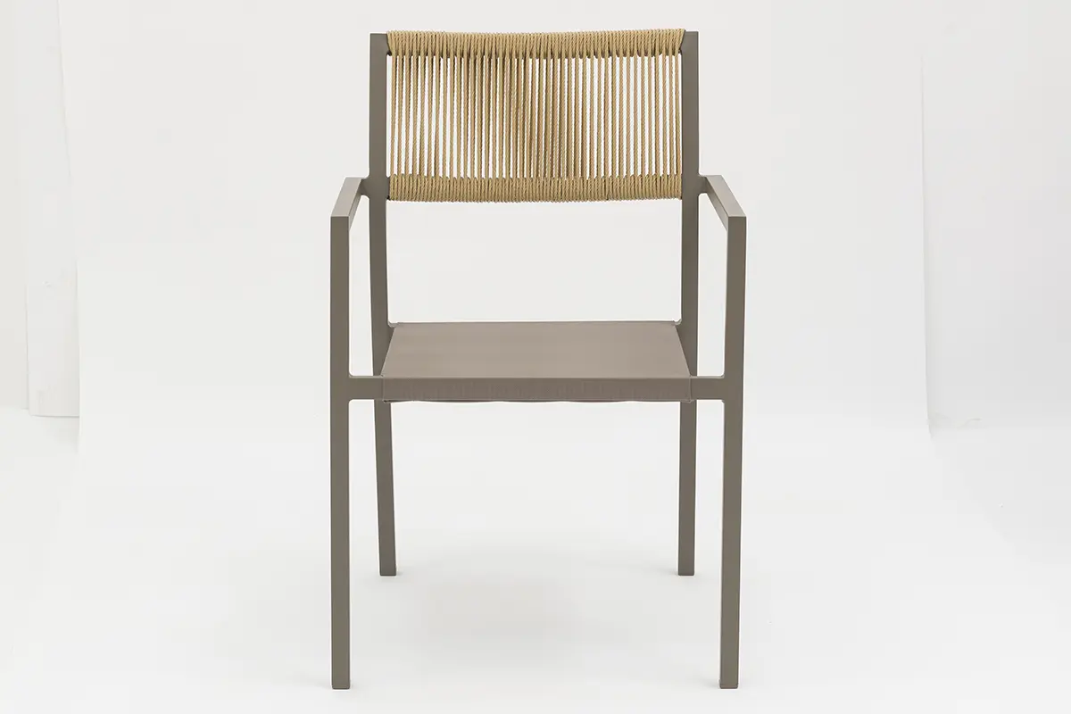 China Outdoor dining stackable aluminum rattan bistro wicker chair-AD932008 Suppliers, Service